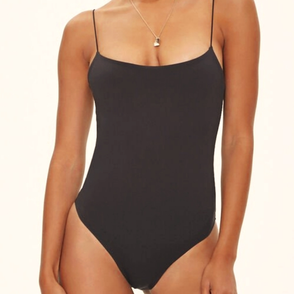 Stretch-Satin Cami Bodysuit